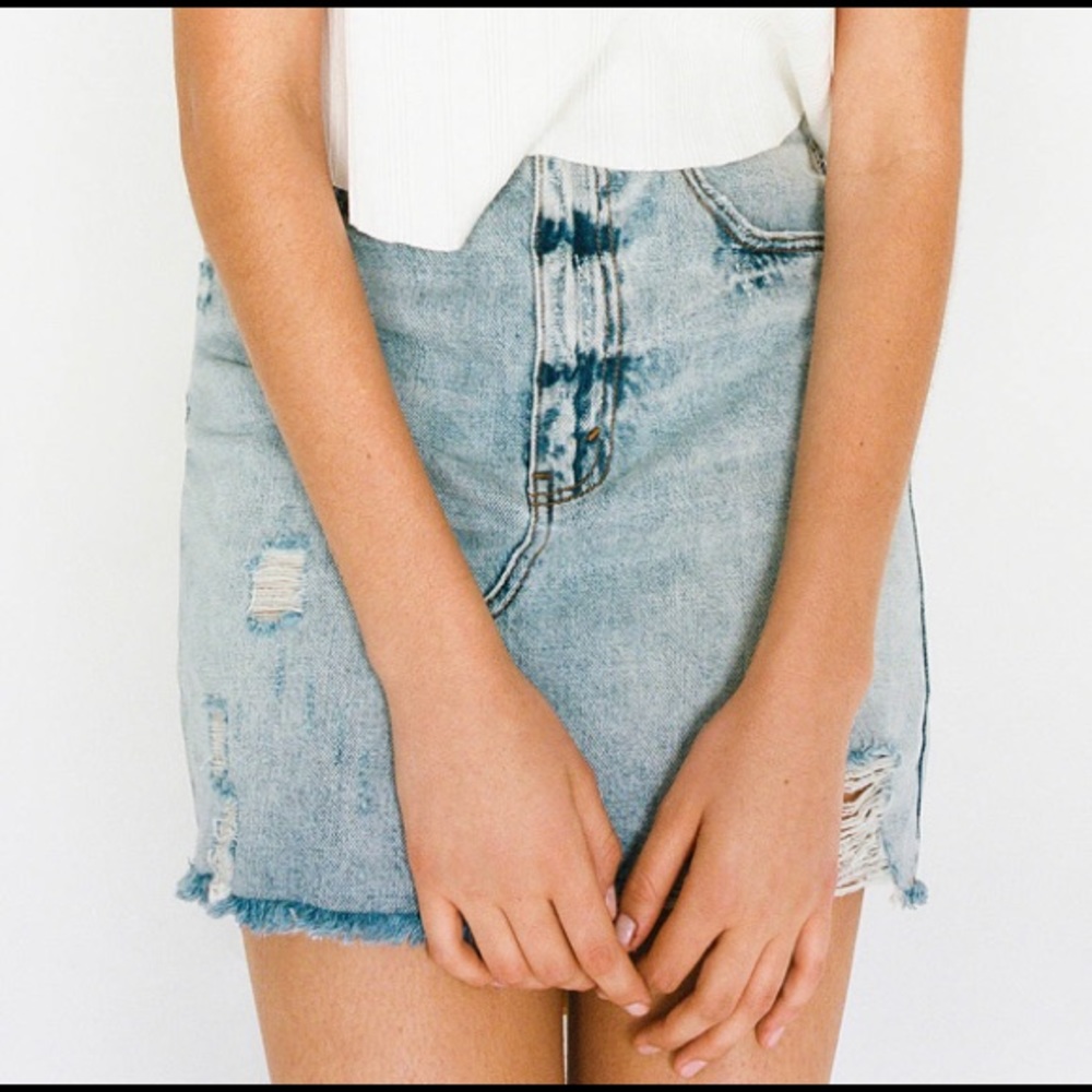 BDJ jean mini skirt